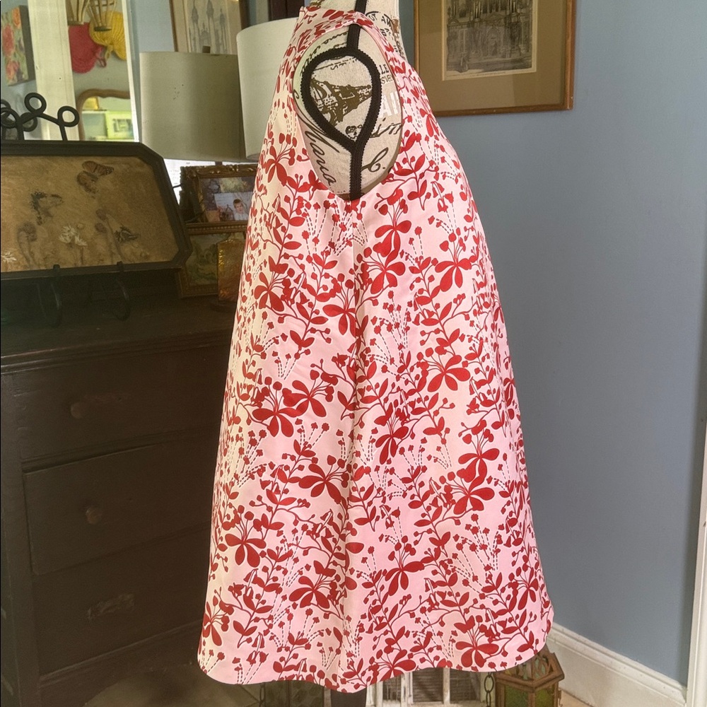 Anthropologie Cynthia Rowley Chestnut Hill Red Motif Mini Swing Dress NWT - Picture 6 of 16